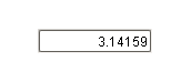 Numeric Text Field<br>
editing a floating-<br>
point value