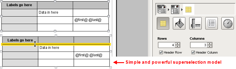 simpletable